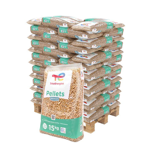 Palette de Pellets Total Énergie – 66 sacs de 15kg